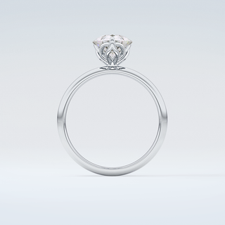 2.0 CT Pear Cut Solitaire Moissanite Engagement Ring 17