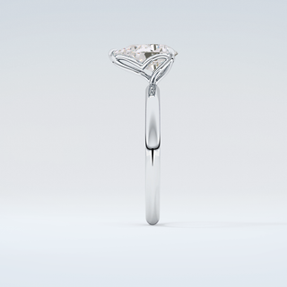 2.0 CT Pear Cut Solitaire Moissanite Engagement Ring 15