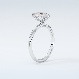 2.0 CT Pear Cut Solitaire Moissanite Engagement Ring 16