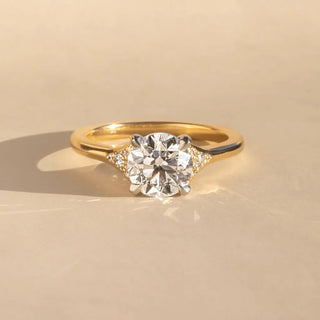 Round Halo, Pave & Split Shank Engagement Ring – 1.93 CT Lab Grown Diamond