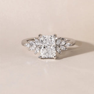 Round Halo, Pave & Split Shank Engagement Ring – 1.93 CT Lab Grown Diamond