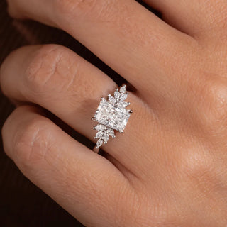 Round Halo, Pave & Split Shank Engagement Ring – 1.93 CT Lab Grown Diamond