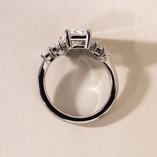 Round Halo, Pave & Split Shank Engagement Ring – 1.93 CT Lab Grown Diamond