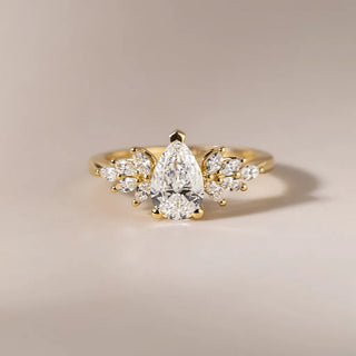 Round Halo, Pave & Split Shank Engagement Ring – 1.93 CT Lab Grown Diamond