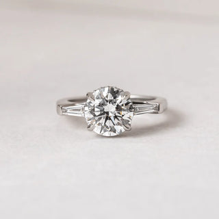 Round Halo, Pave & Split Shank Engagement Ring – 1.93 CT Lab Grown Diamond