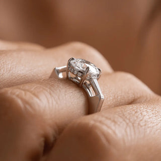 Round Halo, Pave & Split Shank Engagement Ring – 1.93 CT Lab Grown Diamond