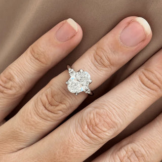 Round Halo, Pave & Split Shank Engagement Ring – 1.93 CT Lab Grown Diamond