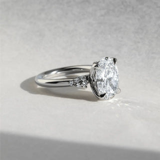 Round Halo, Pave & Split Shank Engagement Ring – 1.93 CT Lab Grown Diamond
