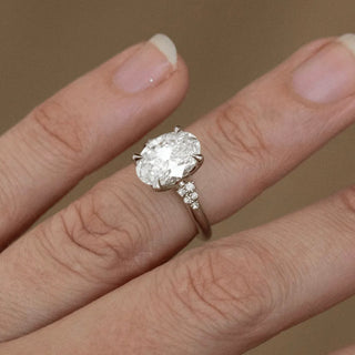 Round Halo, Pave & Split Shank Engagement Ring – 1.93 CT Lab Grown Diamond