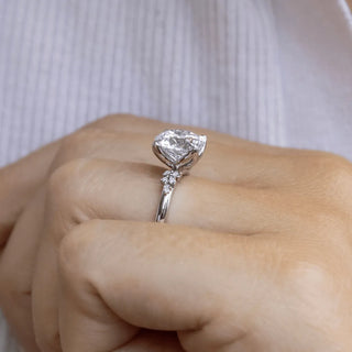 Round Halo, Pave & Split Shank Engagement Ring – 1.93 CT Lab Grown Diamond