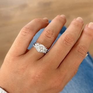 Round Halo, Pave & Split Shank Engagement Ring – 1.93 CT Lab Grown Diamond