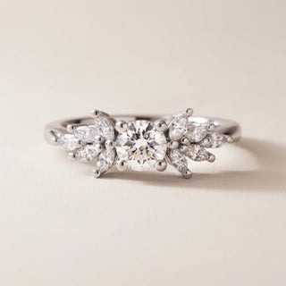 Round Halo, Pave & Split Shank Engagement Ring – 1.93 CT Lab Grown Diamond