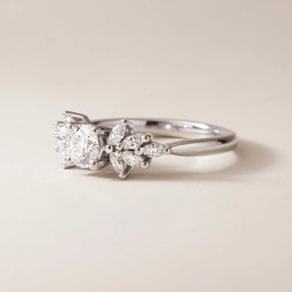 Round Halo, Pave & Split Shank Engagement Ring – 1.93 CT Lab Grown Diamond
