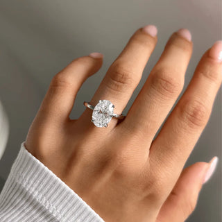 Round Halo, Pave & Split Shank Engagement Ring – 1.93 CT Lab Grown Diamond