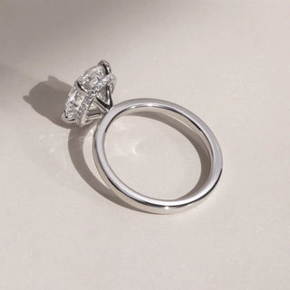 Round Halo, Pave & Split Shank Engagement Ring – 1.93 CT Lab Grown Diamond