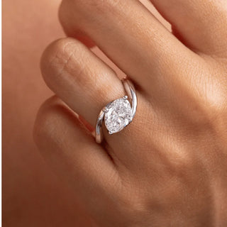 Round Halo, Pave & Split Shank Engagement Ring – 1.93 CT Lab Grown Diamond