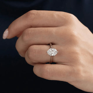 Round Halo, Pave & Split Shank Engagement Ring – 1.93 CT Lab Grown Diamond