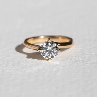 Round Halo, Pave & Split Shank Engagement Ring – 1.93 CT Lab Grown Diamond