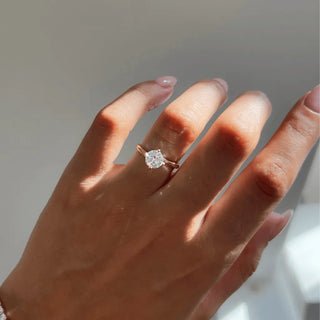 Round Halo, Pave & Split Shank Engagement Ring – 1.93 CT Lab Grown Diamond
