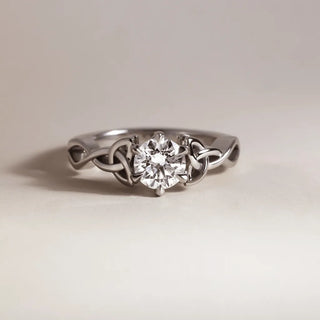 Round Halo, Pave & Split Shank Engagement Ring – 1.93 CT Lab Grown Diamond