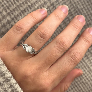 Round Halo, Pave & Split Shank Engagement Ring – 1.93 CT Lab Grown Diamond