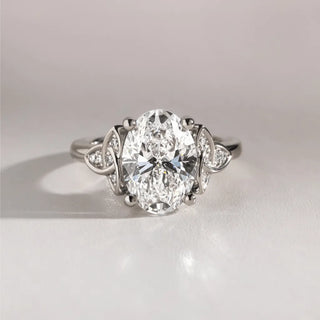 Round Halo, Pave & Split Shank Engagement Ring – 1.93 CT Lab Grown Diamond