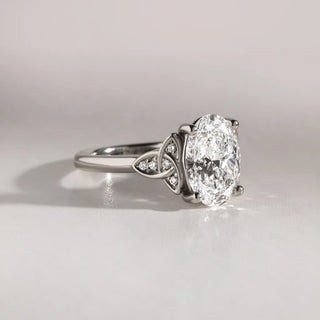 Round Halo, Pave & Split Shank Engagement Ring – 1.93 CT Lab Grown Diamond