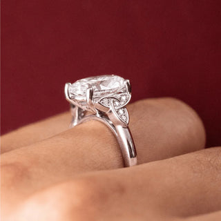 Round Halo, Pave & Split Shank Engagement Ring – 1.93 CT Lab Grown Diamond