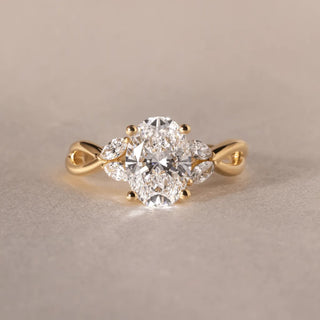 Round Halo, Pave & Split Shank Engagement Ring – 1.93 CT Lab Grown Diamond