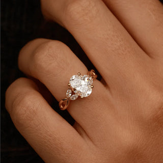 Round Halo, Pave & Split Shank Engagement Ring – 1.93 CT Lab Grown Diamond