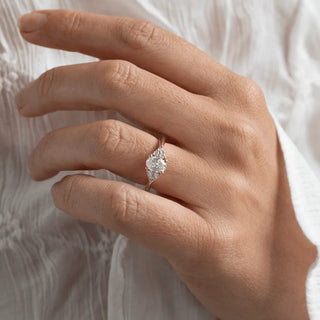 Round Halo, Pave & Split Shank Engagement Ring – 1.93 CT Lab Grown Diamond