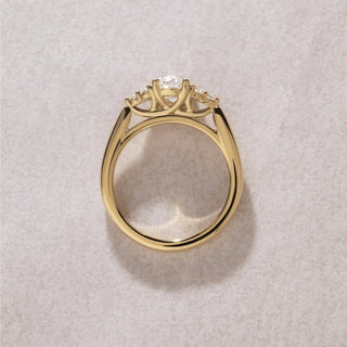 Round Halo, Pave & Split Shank Engagement Ring – 1.93 CT Lab Grown Diamond