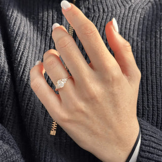Round Halo, Pave & Split Shank Engagement Ring – 1.93 CT Lab Grown Diamond