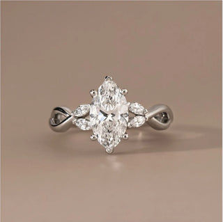 Round Halo, Pave & Split Shank Engagement Ring – 1.93 CT Lab Grown Diamond