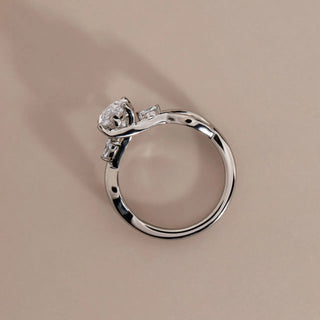 Round Halo, Pave & Split Shank Engagement Ring – 1.93 CT Lab Grown Diamond