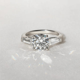 Round Halo, Pave & Split Shank Engagement Ring – 1.93 CT Lab Grown Diamond