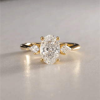 Round Halo, Pave & Split Shank Engagement Ring – 1.93 CT Lab Grown Diamond