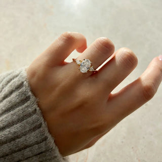 Round Halo, Pave & Split Shank Engagement Ring – 1.93 CT Lab Grown Diamond