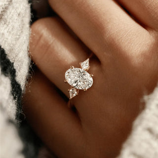 Round Halo, Pave & Split Shank Engagement Ring – 1.93 CT Lab Grown Diamond