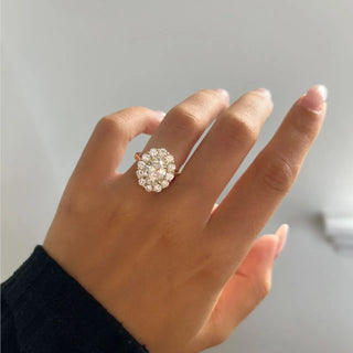Round Halo, Pave & Split Shank Engagement Ring – 1.93 CT Lab Grown Diamond