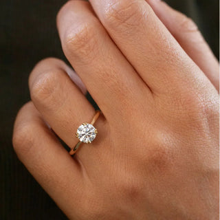 Round Halo, Pave & Split Shank Engagement Ring – 1.93 CT Lab Grown Diamond