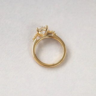 Round Halo, Pave & Split Shank Engagement Ring – 1.93 CT Lab Grown Diamond