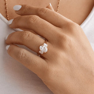 Round Halo, Pave & Split Shank Engagement Ring – 1.93 CT Lab Grown Diamond