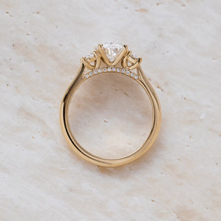 Round Halo, Pave & Split Shank Engagement Ring – 1.93 CT Lab Grown Diamond