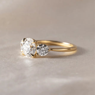 Round Halo, Pave & Split Shank Engagement Ring – 1.93 CT Lab Grown Diamond