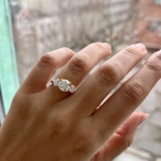 Round Halo, Pave & Split Shank Engagement Ring – 1.93 CT Lab Grown Diamond