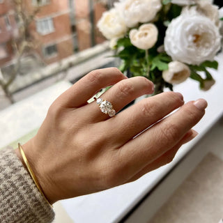 Round Halo, Pave & Split Shank Engagement Ring – 1.93 CT Lab Grown Diamond