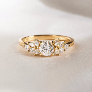 Round Halo, Pave & Split Shank Engagement Ring – 1.93 CT Lab Grown Diamond