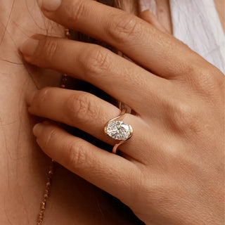 Round Halo, Pave & Split Shank Engagement Ring – 1.93 CT Lab Grown Diamond