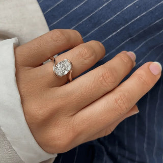 Round Halo, Pave & Split Shank Engagement Ring – 1.93 CT Lab Grown Diamond